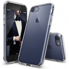 iPhone 7 4.7 - TPU Soft Protective Phone Cover Case with Lanyard Hole - Clear Transparent